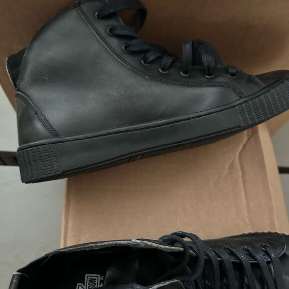 Harley Davidson leather hi tops M9 - Picture 7 of 11